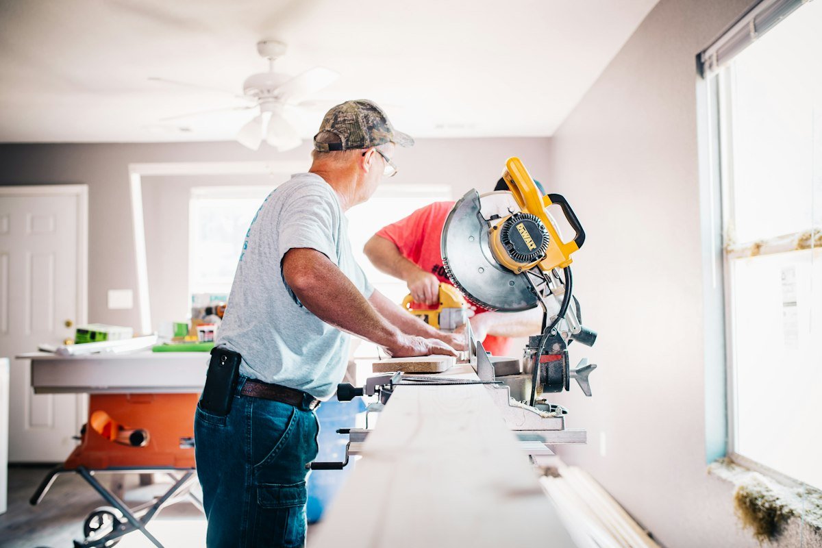 Skilled technician in workshop