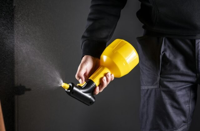 Pest control spraying